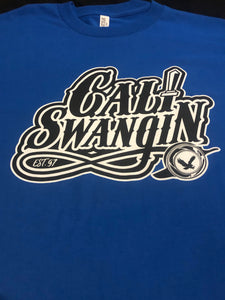 Cali Swangin Logo Tee (Royal BLUE Short Sleeve)